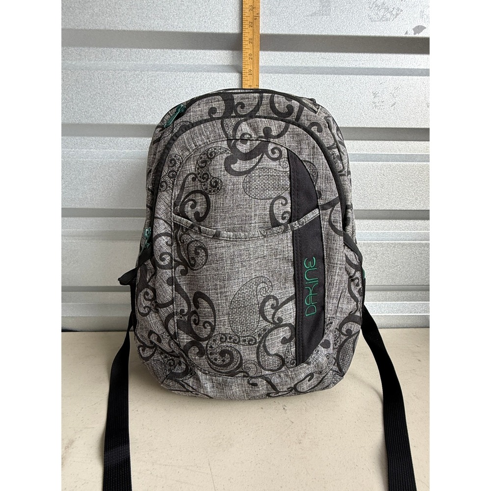 Dakine 20L Backpack Gray Teal Paisley Laptop School Bag Travel streetwear work